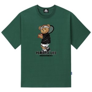 트립션  TENNIS BOY BEAR T-SHIRTS - GREEN