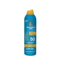 Australian Gold 연속 스프레이 스포츠 자외선차단제SPF50 워터프루프선크림 Coastal Breeze향 159g 1개