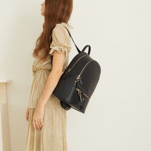 루나앤루나 아모르 노트북수납 여성 가죽백팩 블랙, 루나앤루나