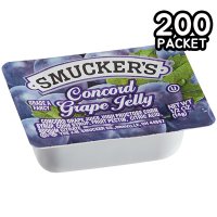 Smucker’s 스머커즈 콩코드 포도 젤리 잼 포션 개별포장 컵 14g 200개입