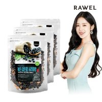 RAWEL 로엘 팝콩 볶은 검은콩 서리태팡 영양간식 뻥튀기 300g 3봉