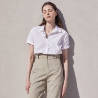 [라르고] Loose-fit short sleeve shirt (white)