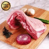 [트레이더스][냉장][한돈1+]국내산 숙성 돼지고기 통삼겹살 1.2kg