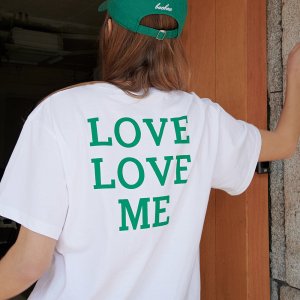 베베 배배 Love Love Me Tee green