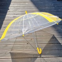 어린이 빛 반사 투명 안전우산 아동 초등학생 발광 장우산