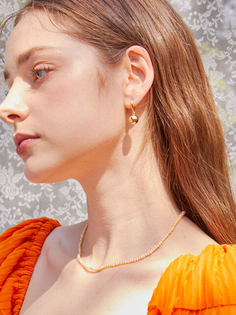 [오브 라비쉬에] Judy Ball One Touch Earrings