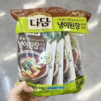 CJ 씨제이 다담냉이된장찌개양념 140gx 4 x 2개 종이박스포장