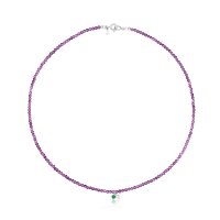 TOUS 토스 Necklace with amethyst Camille 초커 목걸이