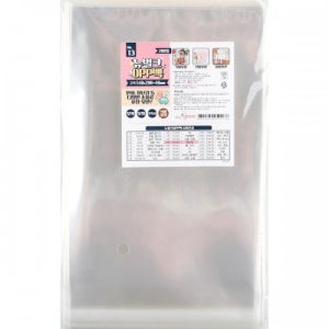 11500 뉴OPP백 무지 접착용 비닐봉투 13호 (약 140x200mm) 1팩 (약200매입) - 접착