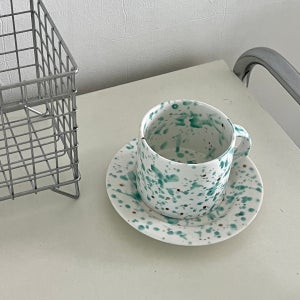 💚🤎민초머그접시set💚🤎, 우유비도자기woou_b ceramic