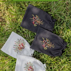 자수광목미니팔토시 [ AA8077 ]