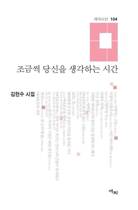 조금씩 당신을 생각하는 시간 (김헌수 시집) 표지