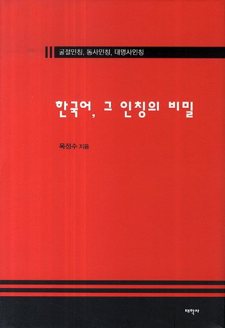 한국어, 그 인칭의 비밀 (굴절인칭 동사인칭 대명사인칭)