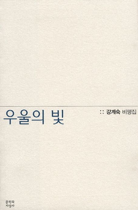 우울의 빛 : 강계숙 비평집
