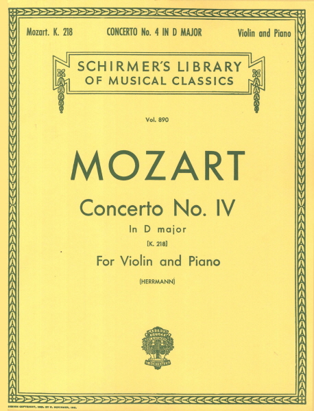Mozart : Violin Concerto No 4 in D Major K.218 (모짜르트 바이올린 콘체르토 4번 D장조, K.218)
