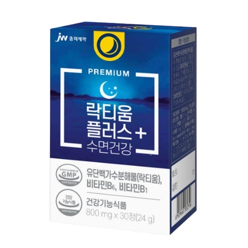 JW<b>중외제약</b> 락티움 플러스+<b>수면</b>건강 800mg x 30정
