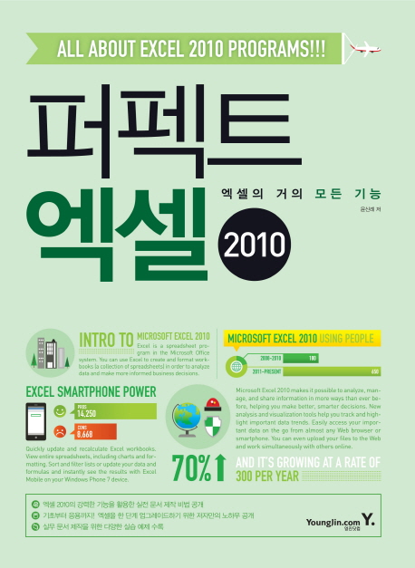 퍼펙트 엑셀 2010 : 엑셀의 거의 모든 기능 = All about excel 2010 programs