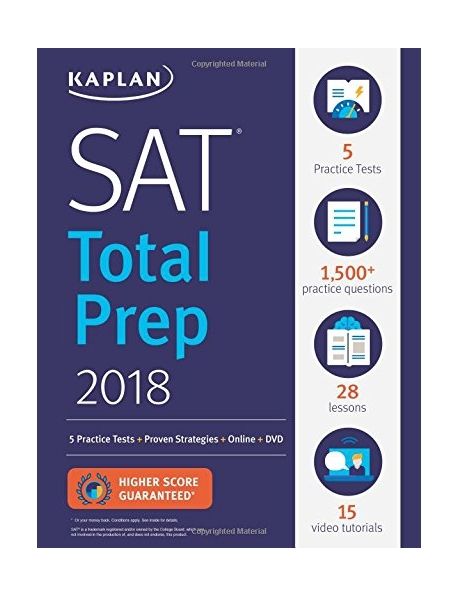 SAT Total Prep(2018) (5 Practice Tests + Proven Strategies + Online + DVD)