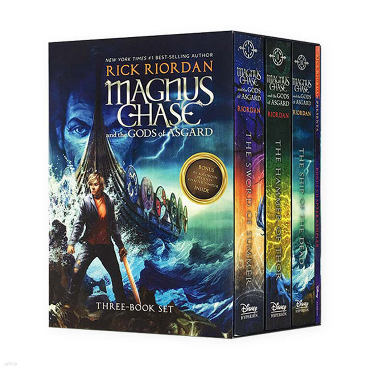 Magnus Chase and the Gods of Asgard #01-3 Books Boxed Set (The Sword of Summer / the Hammer of Thor / the Ship of the Dead / Bonus Chapter Sampler)