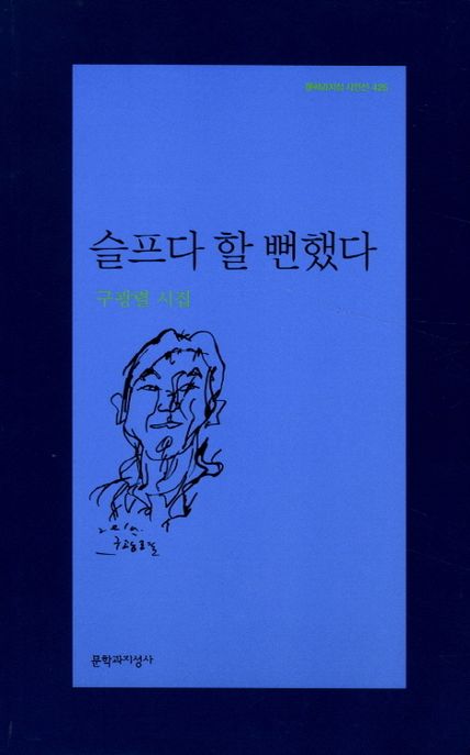 슬프다 할 뻔했다  : 구광렬 시집
