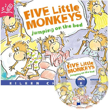 Five little monkeys jumping on the bed 