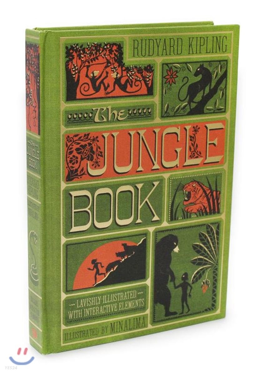 The Jungle Book : 정글북 일러스트 플랩북 (Illustrated with Interactive Elements)