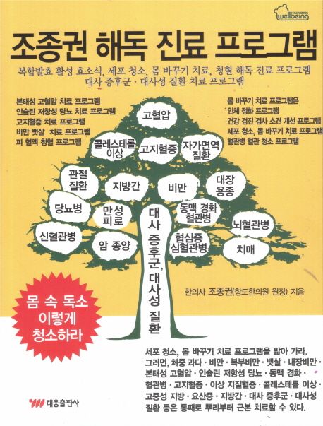 조종권 해독 진료 프로그램  : 복합발효 활성 효소식, 세포 청소, 몸 바꾸기 치료, 청혈 해독 진료 프로그램, 대사 증후군ㆍ대사성 질환 치료 프로그램