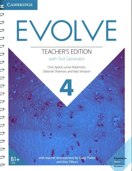 Evolve Level 4 Teacher’s Edition with Test Generator