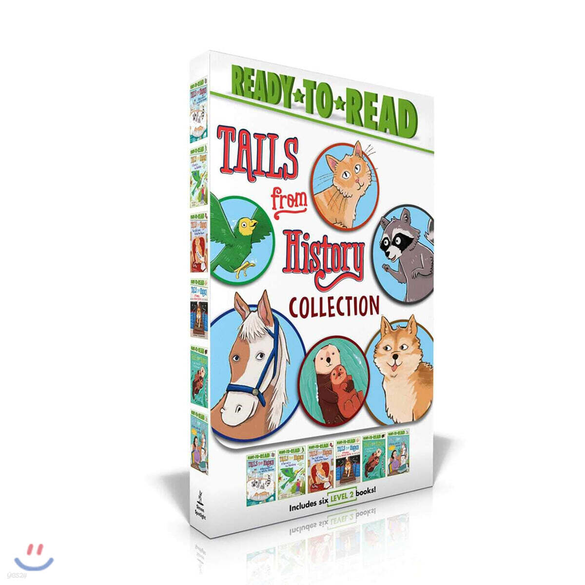 Tails from History Collection (Boxed Set): A Raccoon at the White House; A Parrot in the Painting; A Puppy for Helen Keller; The Cat Who Ruled the Tow (A Raccoon at the White House / A Parrot in the Painting / A Puppy for Helen Keller / The Cat Who Ruled the Town / A Sea Otter to the Rescue / A Pony w)