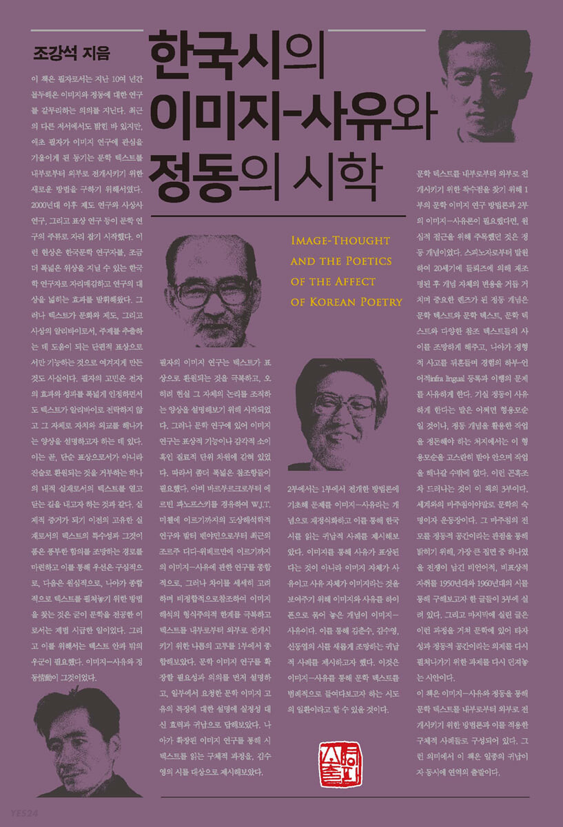 한국시의 이미지-사유와 정동의 시학 / 조강석 지음