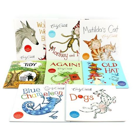 Emily Gravett Pack (Tidy / Old Hat / Again! / Dogs / Blue Chameleon / Monkey and Me / Wolf Won’t Bite! / Matilda’s Cat)