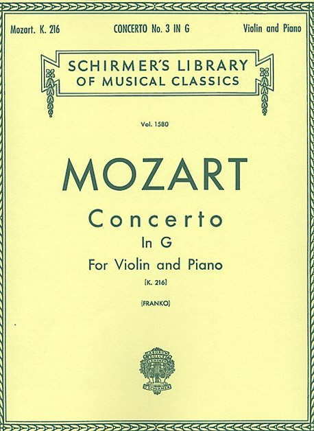 Mozart Violin Concerto No 3 in G, K.216 (모차르트 바이올린 콘체르토 3번 G장조 K.216) (차르트 바이올린 콘체르토 3번 G장조 K.216)