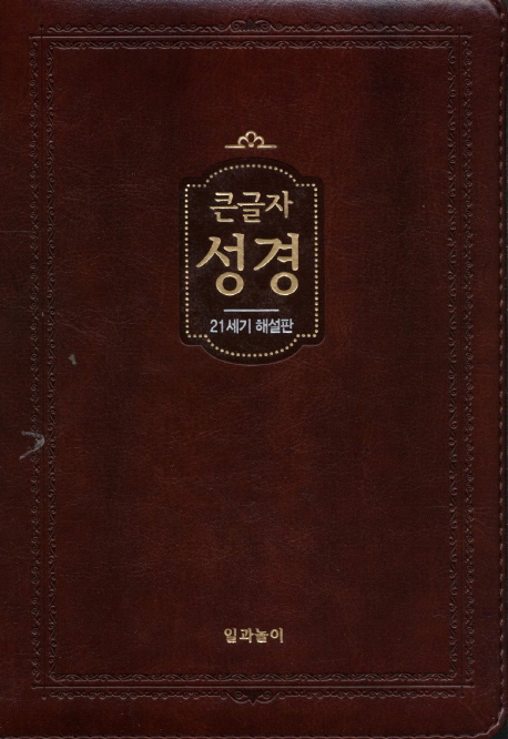 큰글자 성경(21세기 해설판)(중)(색인)(다크브라운) (21C 해설판, 지퍼식)