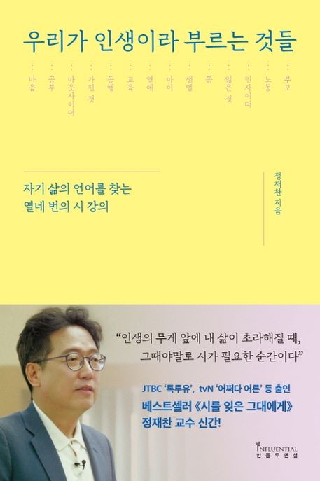 우리가 인생이라 부르는 것들: 자기 삶의 언어를 찾는 열네 번의 시 강의