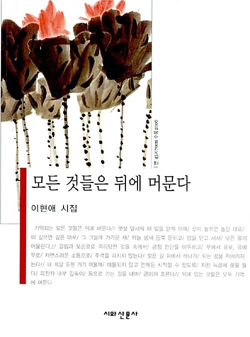 모든 것들은 뒤에 머문다 : 이현애 시집