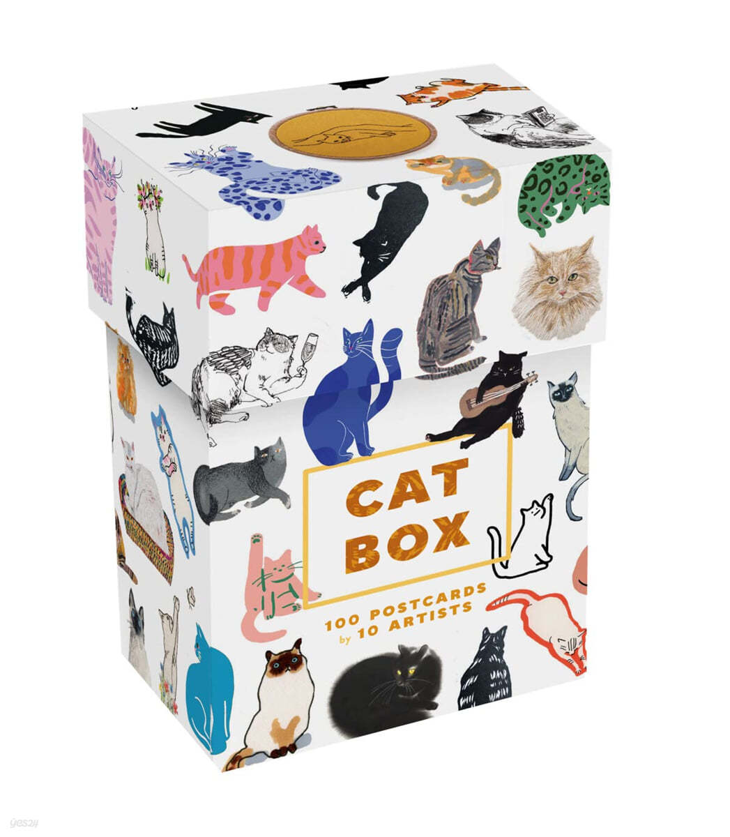 Cat Box (100 Postcards by 10 Artists)