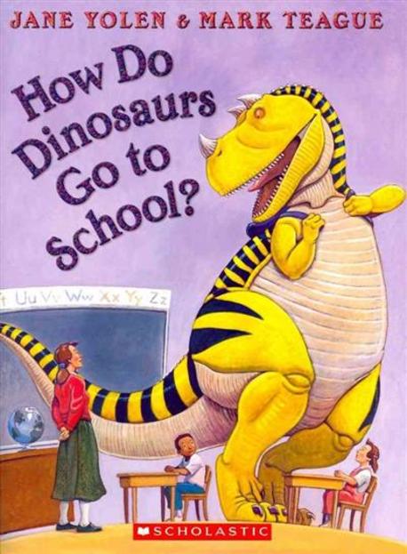 How do dinosaurs go to school?. 2