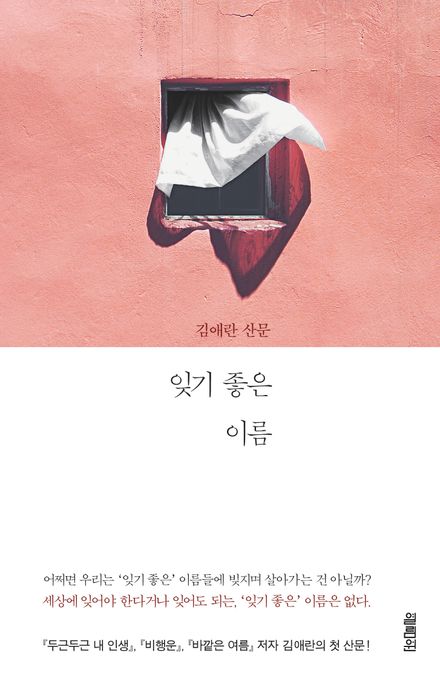 잊기 좋은 이름  : 김애란 산문 / 김애란 지음
