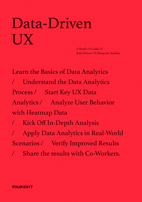 Data-Driven UX (데이터가 두려운 실무자를 위한 입문서) (저자: 포그리트) 책 표지