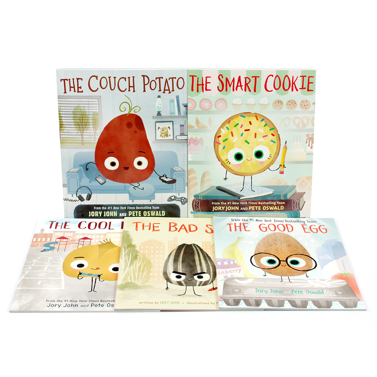 Jory John 그림책 5종 세트 (The Bad Seed/ The Good Egg/ The Cool Bean/ The Couch Potato/ The Smart Cookie)