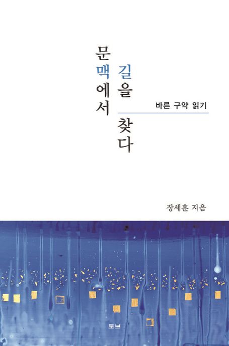 문맥에서 길을 찾다 : 바른 구약 읽기 / 장세훈 지음.