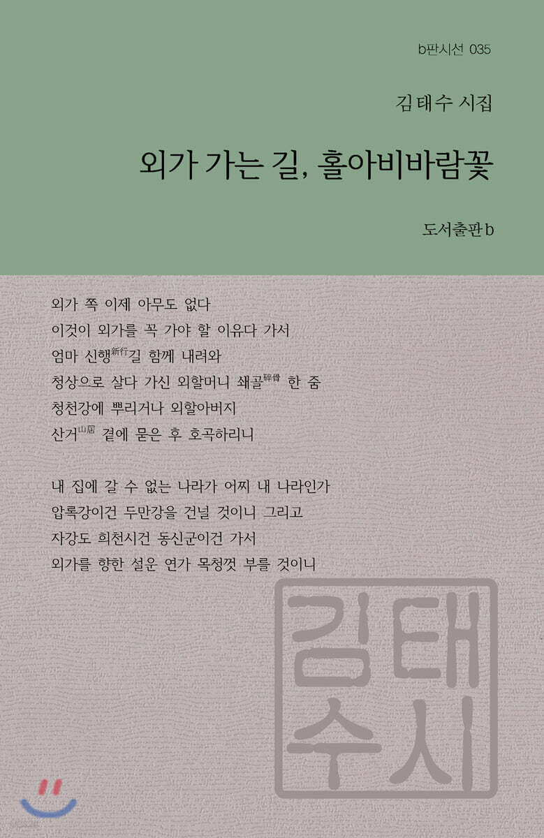 외가 가는 길, 홀아비바람꽃: 김태수 시집