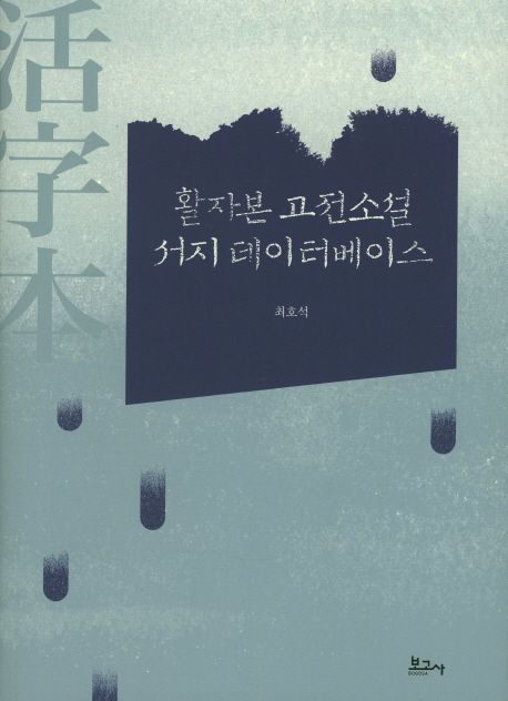 활자본 고전소설 서지 데이터베이스 / 최호석 지음