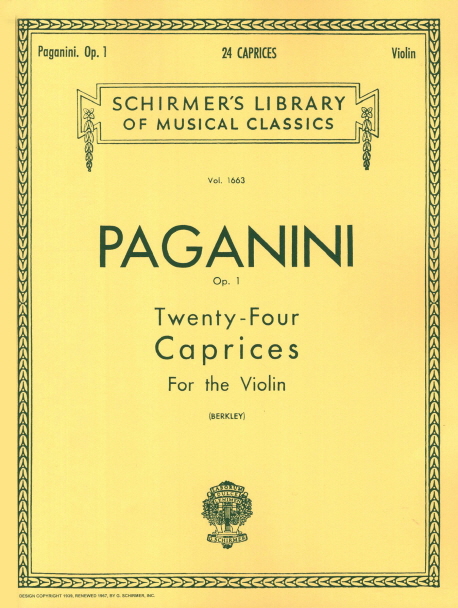 Paganini Violin 24 Caprices Op 1 (파가니니 바이올린 24개의 카프리치오, 작품.1)