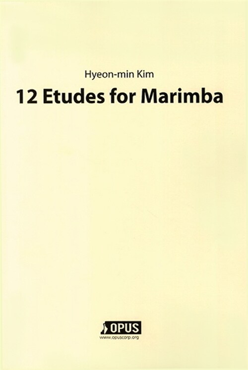 12 Etudes for marimba.  - [악보]