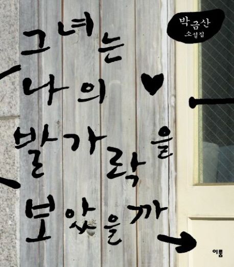 그녀는 나의 발가락을 보았을까- [전자책] : 박금산 소설집