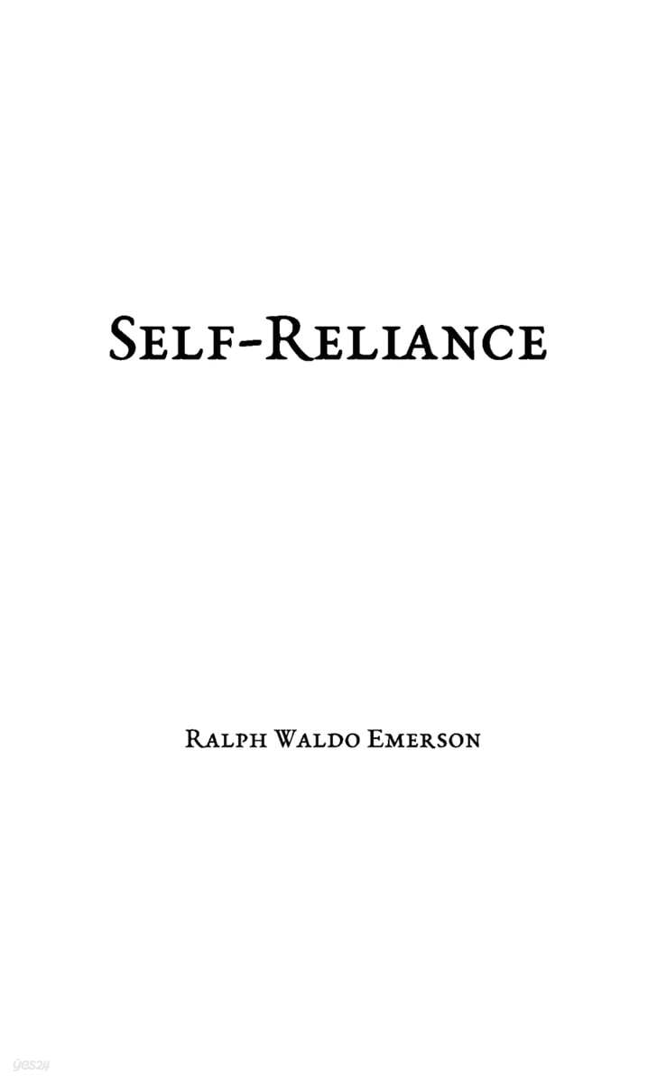 Self-Reliance