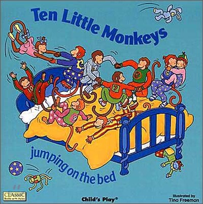 Ten Little Monkeys jumping on the bed