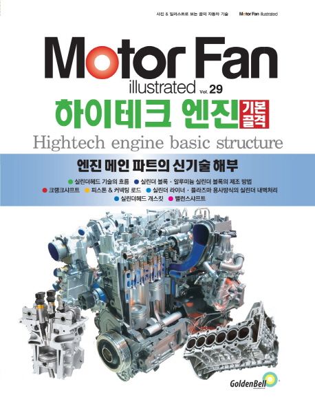 Motor fan illustrated. 29 : 하이테크 엔진 기본골격