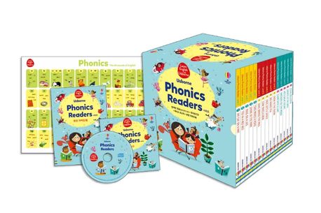 Usborne Phonics Readers 시리즈 세트 (영어책 15권(한글 번역 수록) + 오디오 CD + 파닉스 포스터 + 부모 가이드)